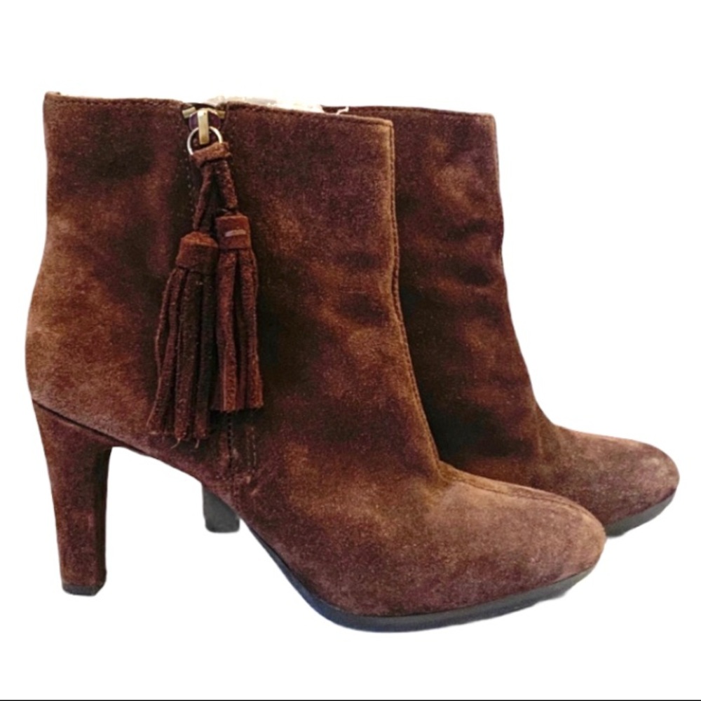 Anne Klein Sz. 6.5M AK7 Caroline Ankle Boot Suede
